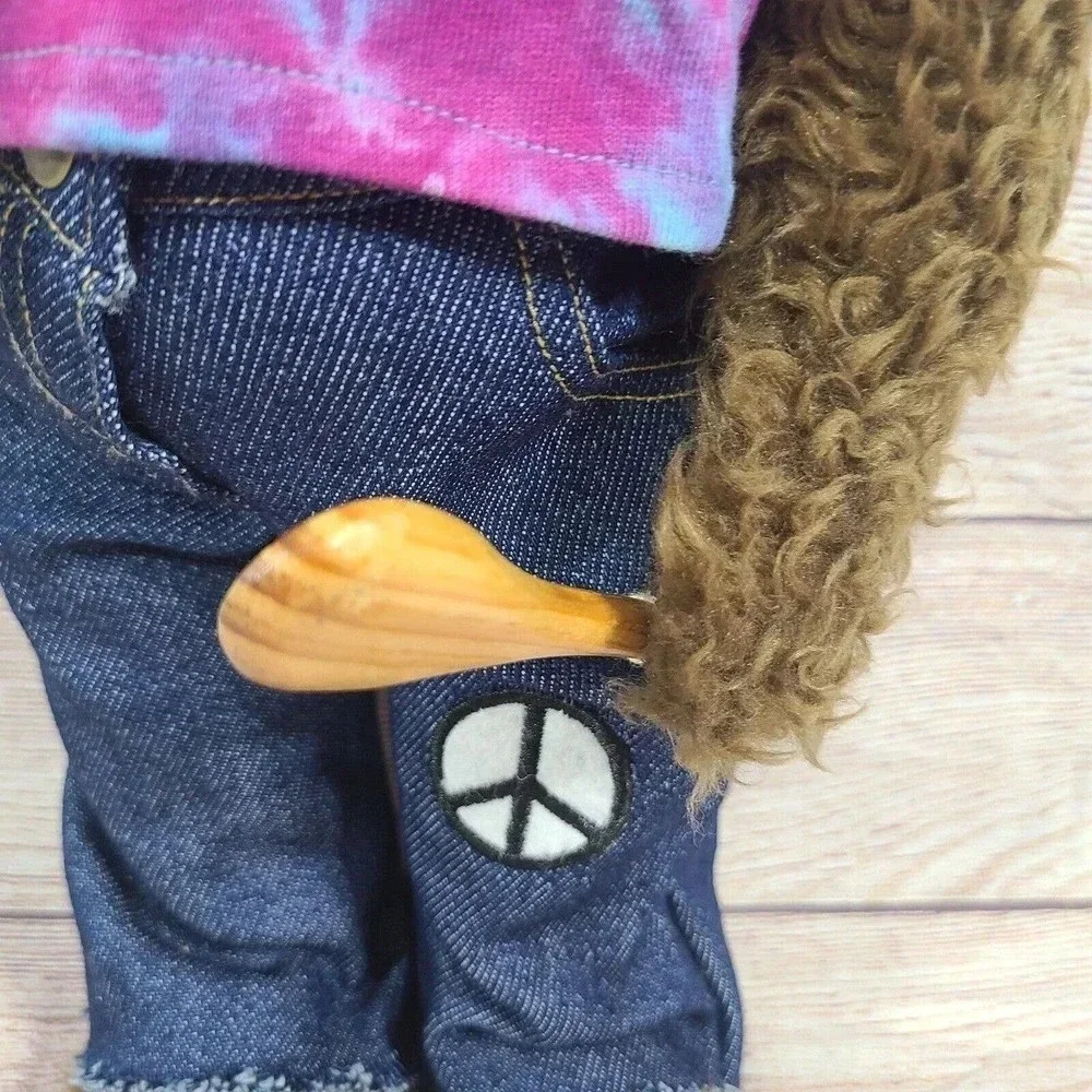 Douglas Ben & Jerrys 1st Edition Collectible Plush Bear Brown Tie Dye Shirt 16